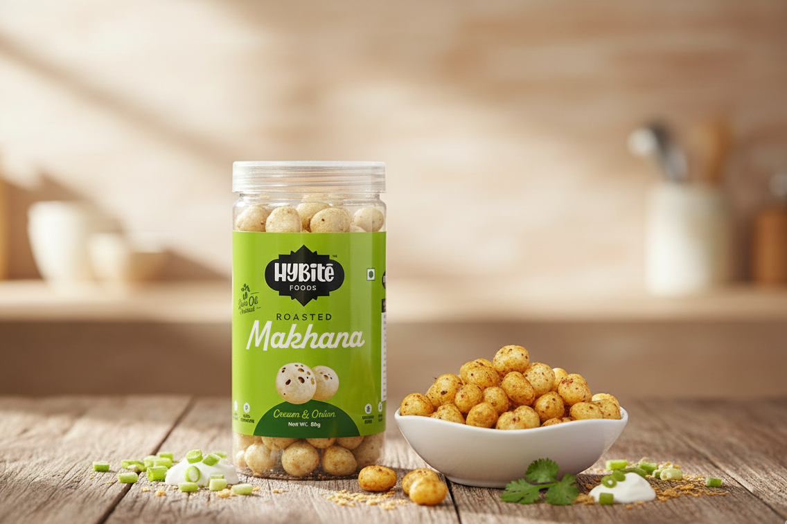 Cream & Onion Flavored Roasted Makhana